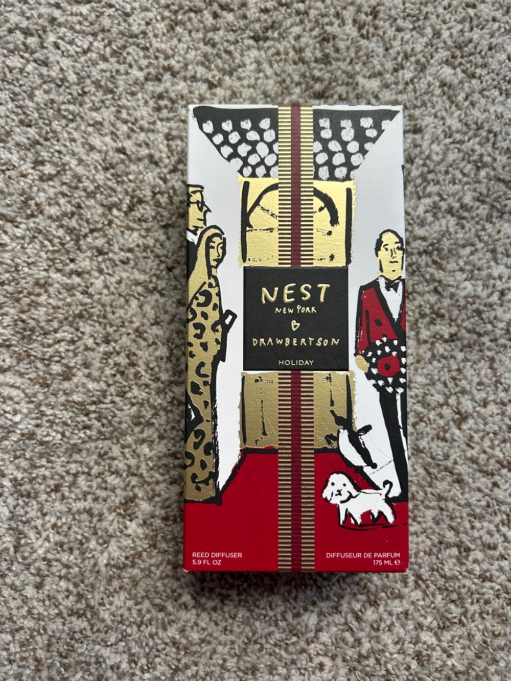 nest drawbertson holiday reed diffuser 5.9 oz new- package opened for photos